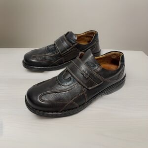 Josef Seibel Men US 9.5 - 10 / EU 43 Comfort Shoes Loafers Dark Brown Leather
